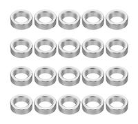 PATIKIL M8 Aluminum Spacers, 20Pcs Metal Spacer Aluminum Round 8.2mm ID x 12mm OD x 4mm L Thickness Aluminum Spacer Screw Standoff for 5/16" or M8 Screw Bolts