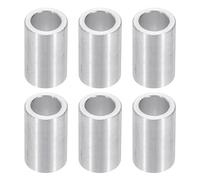PATIKIL M8 Aluminum Spacers, 6pcs 5/16" x 1/2" Round Metal Spacers for 5/16 or M8 Screw Bolts, Unthreaded Standoff Bushing 13/16"L, 8.2x12x20mm