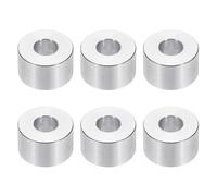 PATIKIL M8 Aluminum Spacers, 6pcs 5/16" x 3/4" Round Metal Spacers for 5/16 or M8 Screw Bolts, Unthreaded Standoff Bushing 0.6"L, 8.5x20x15mm