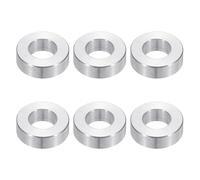 PATIKIL M8 Aluminum Spacers, 6pcs 5/16" x 5/8" Round Metal Spacers for 5/16 or M8 Screw Bolts, Unthreaded Standoff Bushing 3/16"L, 8.2x16x5mm