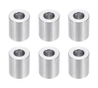 PATIKIL M8 Aluminum Spacers, 6pcs 5/16" x 5/8" Round Metal Spacers for 5/16 or M8 Screw Bolts, Unthreaded Standoff Bushing 13/16"L, 8.2x16x20mm