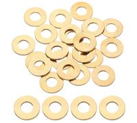 PATIKIL M8 Brass Flat Washer, 50 Pcs 8mm ID 18mm OD 1.5mm Thick Metric Washers Metal Sealing Gasket Ring for Screws Bolts Factories Home Outdoor Projects