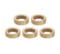 PATIKIL M8 Brass Spacers, 5 Pcs Metal Spacer Brass 8mm ID x 12mm OD x 4mm L Brass Spacers Screw Standoff for 5/16 Inch or M8 Screw
