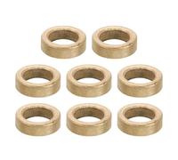 PATIKIL M8 Brass Spacers, 8 Pcs Metal Spacer Brass 8mm ID x 12mm OD x 4mm L Brass Spacers Screw Standoff for 5/16 Inch or M8 Screw