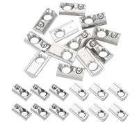PATIKIL M8 Half Round Roll in Spring t Nuts, 12 Pcs 3030 Series Carbon Steel t Slot Spring Nuts for 8mm Aluminum Extrusion Profile 3D Printer DIY Tools Furniture Assembly, Silver