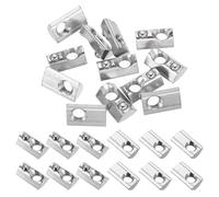 PATIKIL M8 Half Round Roll in Spring t Nuts 4040 Series 8mm Silver 12 Pcs | Carbon Steel t Slot Spring Nuts,for Aluminum Extrusion Profile 3D Printer DIY Tools Furniture Assembly