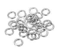 PATIKIL M8 Split Lock Washer, 25 Pack 8mm ID 12.8mm OD 304 Stainless Steel Spring Lock Washer Elastic Gasket for Screws Bolts, Silver Tone