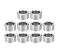 PATIKIL M8 Stainless Steel Spacers, 10Pcs Metal Spacer Stainless Steel 8.2mm ID x 12mm OD x 6mm L Stainless Steel Spacer Screw Standoff for 5/16" or M8 Screw