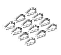 PATIKIL M8 Stainless Steel Thimble, 20 Pack Wire Rope Thimbles for 5/16" Diameter Wire Rope Cable Rigging
