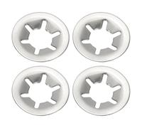 PATIKIL M8 Star Internal Tooth Lock Washers, 150 Pcs Push on Retaining Clips 304 Stainless Steel Quick Speed Locking Washers for Fastening, Silver