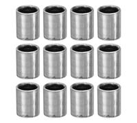 PATIKIL M8 Steel Spacers, 12 Pcs Metal Spacers Steel 8mm ID x 11mm OD x 16mm L Carbon Steel Spacer Screw Standoff Round for 5/16in or M8 Screw Bolts