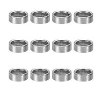 PATIKIL M8 Steel Spacers, 24 Pcs Metal Spacers 8mm ID x 11mm OD x 4mm L | Carbon Steel Spacer Screw Standoff Round for 5/16in or M8 Screw Bolts