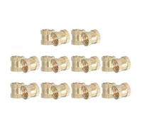 PATIKIL M8 Threaded Inserts, 20 Pcs Female Metric Brass Knurled Nuts Heat Set Insert for Plastic 3D Printing Components (M8x10x10mm)