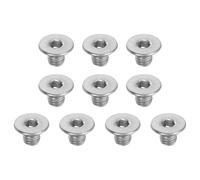 PATIKIL M8 x 10 mm Flat Head Socket Cap Screws, 10 Pack 304 Stainless Steel 18-8 Machine Screws Flat Countersunk Bolts Hex Socket Drive Full Thread Grade 6.8