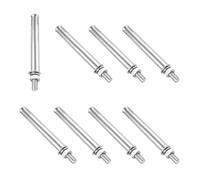 PATIKIL M8 x 100mm Expansion Bolts, 8Pcs 304 Stainless Steel Expansion Screw Bolts Sleeve Anchoring Fastener for Wall Concrete Brick Wall Drywall Air Conditioner, Silver