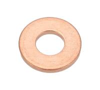PATIKIL M8x18x2mm Flat Copper Washers, 12 PCS Copper Automotive Drain Plug Gaskets Flat Ring Oil Crush Washer Spacers for Faucets Garden Bolts Screws Hose, Purple