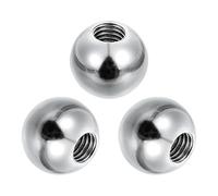 PATIKIL M8x22mm Ball Nuts Knob, 3pcs 304 Stainless Steel Round Solid Blind Hole Decorative Screw Cap Cover Machinery Handle Hardware