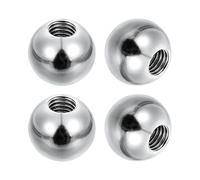 PATIKIL M8x22mm Ball Nuts Knob, 4pcs 304 Stainless Steel Round Solid Blind Hole Decorative Screw Cap Cover Machinery Handle Hardware