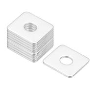 PATIKIL M8x25x2mm Square Washers, 24pcs | Square Plate Washers Square Strut Washer Bearing Plate 304 Stainless Steel Flat Pad Spacer Hardware Fastener Nut Bolt Gasket