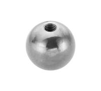 PATIKIL M8x30mm Ball Nuts Knob, 1 Pcs Female Thread 304 Stainless Steel Round Blind Hole Screw Cap Cover for Lighting Machinery DIY Decoration, Silver