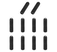PATIKIL M8x30mm Ball Point Set Screws, 10 Pcs Carbon Steel Hex Socket Spring Plungers Grub Screw for Industrial Machine Home Furniture Workplaces, Black
