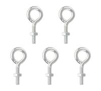 PATIKIL M8x30mm Eye Bolts with Nuts, 5 Pcs Shoulder Swing Lifting Eye Bolt Carbon Steel Threaded Screw Eyebolt for Cables Wires Hanging Lights