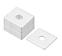 PATIKIL M8x30x2mm Square Washers, 24pcs | Square Plate Washers Square Strut Washer Bearing Plate 304 Stainless Steel Flat Pad Spacer Hardware Fastener Nut Bolt Gasket