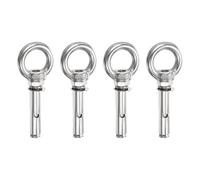 PATIKIL M8x40mm Expansion Lifting Eyebolt, 4 Pcs Stainless Steel Ring Lifting Expansion Bolts Screw Heavy Duty Internal Eye Bolt Fastener with Eye Ring for Concrete Wall Masonry