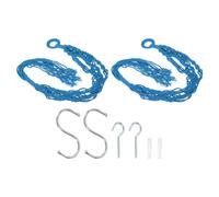 PATIKIL Macrame Hanging Planter, 2 Pack 31 Inch Handmade Hanging Plant Holders Flower Pot Hanger Flower Pot Hanger for Indoor Outdoor Decor, Blue