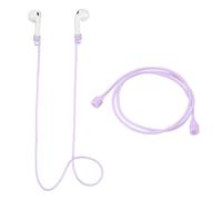 PATIKIL Magnetic Anti-Lost Straps, 2 Pcs Magnetic Universal Soft Silicone Sports Lanyard Anti-Lost Neck Rope Cord Wire Cable Connector for Running Jogging Fitness Dancing, Purple