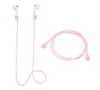 PATIKIL Magnetic Anti-Lost Straps, 2 Pcs Magnetic Universal Soft Silicone Sports Lanyard Anti-Lost Neck Rope Cord Wire Cable Connector for Running Jogging Fitness Dancing, Pink