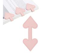 PATIKIL Magnetic Bookmarks, Heart Shape Book Marks Magnet Page Markers for Book Reading Men Women Teacher Reader Book Lover Writers, Pink