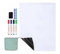 PATIKIL Magnetic Dry Erase Whiteboard Paper, 18"x24" Self Adhesive White Board Stickers for Wall Whiteboard Contact Paper Sheet with Marker, Magnetic Eraser and Magnets, White