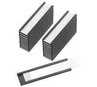 PATIKIL Magnetic Label Holder 2" x 0.5" with Paper Inserts, 25 Pcs C Channel Magnetic File Cabinet Labels Shelf Data Card Holder Signs for Metal Racks Shelves Whiteboard Tool Box