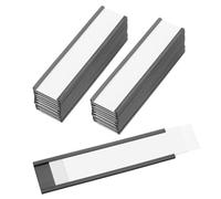 PATIKIL Magnetic Label Holder 4" x 1" with Paper Inserts, 25 Pcs C Channel Magnetic File Cabinet Labels Shelf Data Card Holder Signs for Metal Racks Shelves Whiteboard Tool Box
