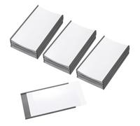 PATIKIL Magnetic Label Holder 5" x 3" with Paper Inserts, 50 Pcs C Channel Magnetic File Cabinet Labels Shelf Data Card Holder Signs for Metal Racks Shelves Whiteboard Tool Box