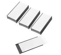 PATIKIL Magnetic Label Holder 6" x 3" with Paper Inserts, 50 Pcs C Channel Magnetic File Cabinet Labels Shelf Data Card Holder Signs for Metal Racks Shelves Whiteboard Tool Box