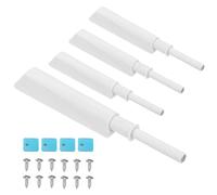 PATIKIL Magnetic Push Latches, 4 Pcs Push to Open Door Latch Cabinet Hardware Hidden Push Touch Latch Closet Tip On Close for Cabinet Drawer Kitchen Wardrobe Door Catches White