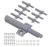 PATIKIL Magnetic Push Latches, 8 Pcs Push to Open Door Latch Cabinet Hardware Hidden Push Touch Latch Spring On Close Push Catch for Cabinet Drawer Kitchen Wardrobe Gray