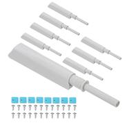 PATIKIL Magnetic Push Latches, 8 Pcs Push to Open Door Latch Cabinet Hardware Hidden Push Touch Latch Closet Tip On Close for Cabinet Drawer Kitchen Wardrobe Door Catches Gray