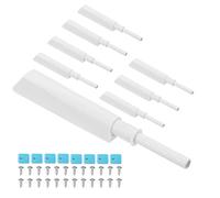 PATIKIL Magnetic Push Latches, 8 Pcs Push to Open Door Latch Cabinet Hardware Hidden Push Touch Latch Closet Tip On Close for Cabinet Drawer Kitchen Wardrobe Door Catches White