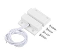 PATIKIL Magnetic Reed Switch, 1 Set Normally Closed NC Wired Surface-Mounted Garage Door Window Contact Switch
