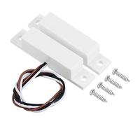 PATIKIL Magnetic Reed Switch, 1 Set Normally Open Closed NC NO Wired Surface-Mounted Door Window Contact Switch for Home Security