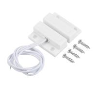 PATIKIL Magnetic Reed Switch, 1 Set Normally Open NO Wired Surface-Mounted Garage Door Window Contact Switch