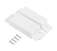 PATIKIL Magnetic Reed Switch, 1 Set Normally Open NO Wired Surface-Mounted Garage Door Window Contact Switch for Home Security