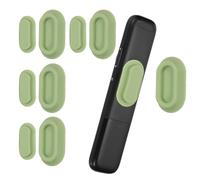 PATIKIL Magnetic Remote Control Holder Wall Mount, Silicone Remote Control Organizer Strong for tv Remote Control Air Conditioning, 5 Pcs, Green