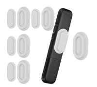 PATIKIL Magnetic Remote Control Holder Wall Mount, Silicone Remote Control Organizer Strong for tv Remote Control Air Conditioning, 5 Pcs, Gray