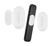 PATIKIL Magnetic Remote Control Holder Wall Mount, Silicone Remote Control Organizer Strong for tv Remote Control Air Conditioning, 2 Pcs, White