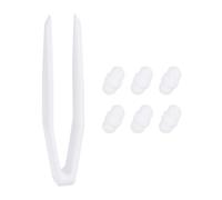 PATIKIL Magnetic Stirrer Bar, 10x5mm 6 Pcs PTFE Magnetic Mixer Stir Bars Magnet Mixing Rod Set for Flat Bottom Beaker Laboratory Home Lab with Plastic Nipper, Type-B