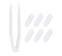 PATIKIL Magnetic Stirrer Bar, 25x8mm 6 Pcs PTFE Magnetic Mixer Stir Bars Magnet Mixing Rod Set for Flat Bottom Beaker Laboratory Home Lab with Plastic Nipper, Type-C